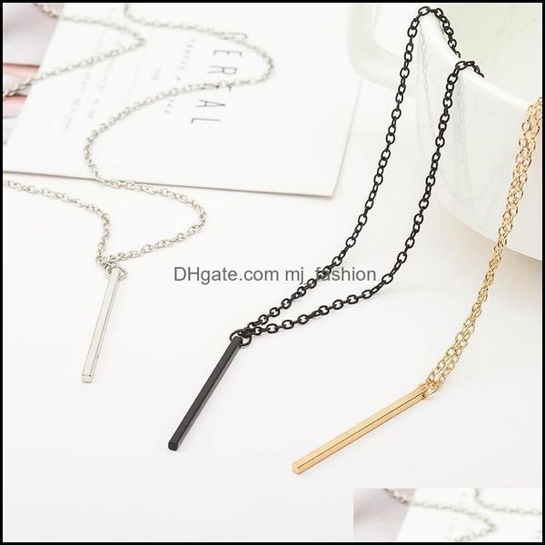 pendant necklaces simple chain bar long rod jewellery gold/sier color collier femme choker necklace drop delivery 2021 jewelry pendant dhsff, Silver
pendant necklaces simple chain bar long rod jewellery gold/sier color collier femme choker necklace drop delivery 2021 jewelry pendant dhsff, Silver
