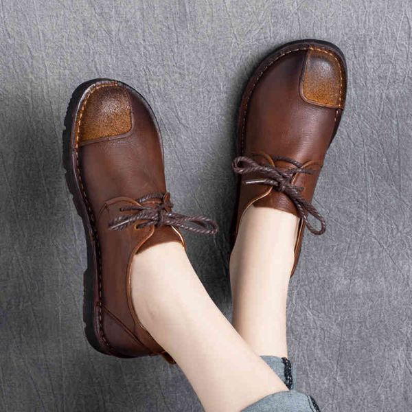 sandals autumn leather round head lace up soft sole casual british small single shoes women's 80pw, Black
sandals autumn leather round head lace up soft sole casual british small single shoes women's 80pw, Black