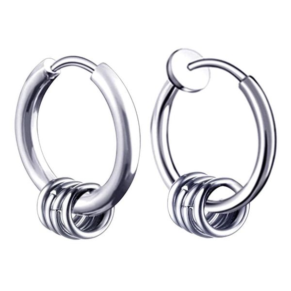 hoop & huggie 1 pc punk style titanium steel round circle stud earrings men hip hop male female trendy party jewelry, Golden;silver
hoop & huggie 1 pc punk style titanium steel round circle stud earrings men hip hop male female trendy party jewelry, Golden;silver