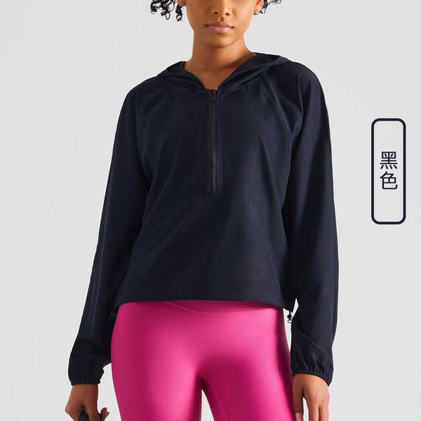 women's jacket sunscreen clothes lululem women half zipper hooded sports quick-drying jacket casual training outdoor yoga coat windbrea, Black;brown
women's jacket sunscreen clothes lululem women half zipper hooded sports quick-drying jacket casual training outdoor yoga coat windbrea, Black;brown
