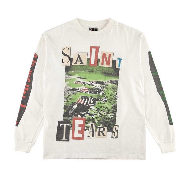 men's hoodies saint michael 21aw landscape alphabet vintage wash used long sleeve t-shirt loose men's and women's pullover, Black
men's hoodies saint michael 21aw landscape alphabet vintage wash used long sleeve t-shirt loose men's and women's pullover, Black