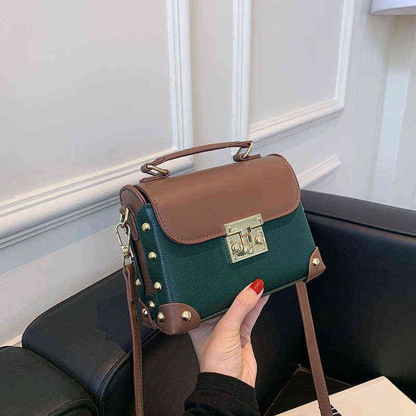 evening bags contrast color pu leather crossbody for women luxury rivet female shoulder bag metal lock ladies small purses and handbags 2207
evening bags contrast color pu leather crossbody for women luxury rivet female shoulder bag metal lock ladies small purses and handbags 2207