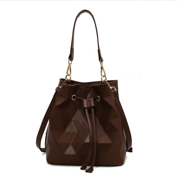 casual women pu leather handbag draw bucket bags brown shoulder bag designer ladies messenger crossbody bags
casual women pu leather handbag draw bucket bags brown shoulder bag designer ladies messenger crossbody bags