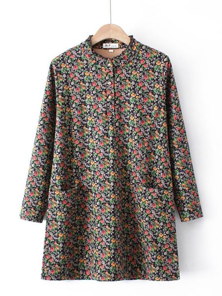 plus size dresses women's clothing style spring 2022 fashion casual long sleeve middle-aged slim floral one-piece t84-613, Black
plus size dresses women's clothing style spring 2022 fashion casual long sleeve middle-aged slim floral one-piece t84-613, Black
