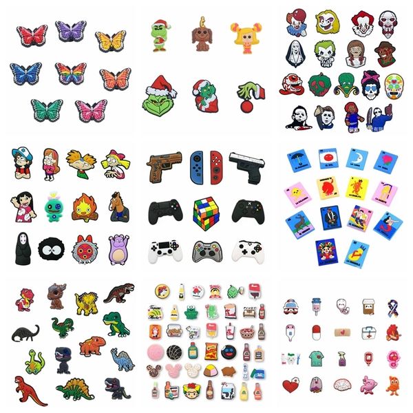 product set 50pc game shoe charms accessories decoration for croc jbz wristbands kids party xmas sale 220720, White;pink
product set 50pc game shoe charms accessories decoration for croc jbz wristbands kids party xmas sale 220720, White;pink
