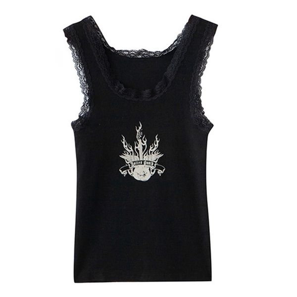 puwd y2k cute girls print black lace tank summer fashion ladies slim sleeveless short vintage women streetwear 220325, White
puwd y2k cute girls print black lace tank summer fashion ladies slim sleeveless short vintage women streetwear 220325, White