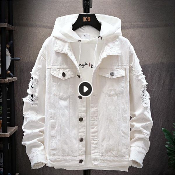 mens jackets hole sleeves trend mens clothing autumn and winter fashion classic retro denim jacket ripped large size m-3xl, Black;brown
mens jackets hole sleeves trend mens clothing autumn and winter fashion classic retro denim jacket ripped large size m-3xl, Black;brown