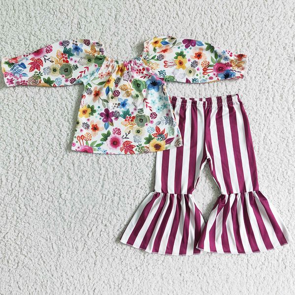 new fashion toddler girl clothes set flower print kids boutique clothing girls long sleeve bell bottom outfits wholesale children sets, White
new fashion toddler girl clothes set flower print kids boutique clothing girls long sleeve bell bottom outfits wholesale children sets, White