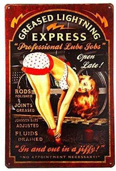 lightning pin up girl sign this ''professional lube jobs'' pin up girl sign is a great garage or man cave sign
lightning pin up girl sign this ''professional lube jobs'' pin up girl sign is a great garage or man cave sign