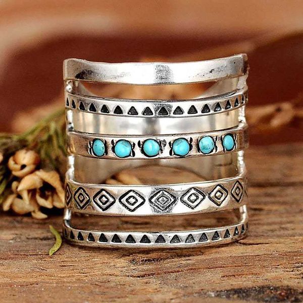 rings bohemia stone inlaid finger joint ring for women antique engraving geometric pattern female statement party wedding gift, Silver
rings bohemia stone inlaid finger joint ring for women antique engraving geometric pattern female statement party wedding gift, Silver