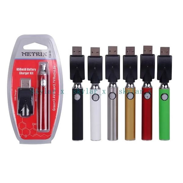 650mah metrix battery packaging bags preheat variable voltage e cigarette battery charger kit vape pen for 510 cartridges 5 colors
650mah metrix battery packaging bags preheat variable voltage e cigarette battery charger kit vape pen for 510 cartridges 5 colors