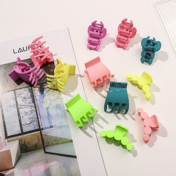 women small size hair clips clamp frosted fluorescent color hair claw clip female head wear ponytail scrunchies hairpins ornaments, Slivery;golden
women small size hair clips clamp frosted fluorescent color hair claw clip female head wear ponytail scrunchies hairpins ornaments, Slivery;golden