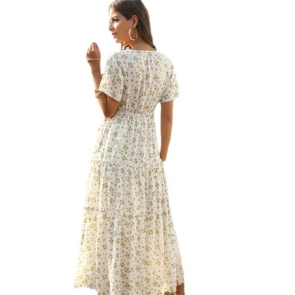 casual dresses 2022 spring women's bohemian ruffled floral printed dress boho style deep v-neck long summer, Black;gray
casual dresses 2022 spring women's bohemian ruffled floral printed dress boho style deep v-neck long summer, Black;gray