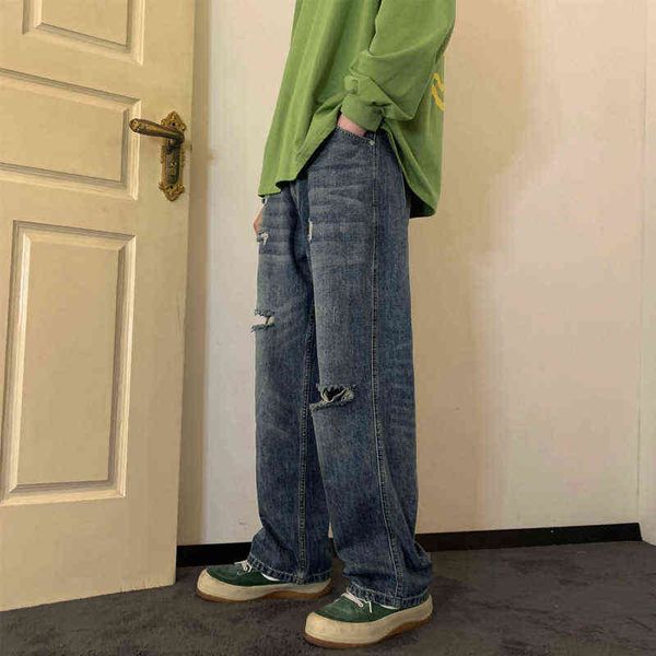summer blue ripped jeans men fashion casual baggy straight jeans men streetwear hip hop loose hole denim pants mens trousers t220727
summer blue ripped jeans men fashion casual baggy straight jeans men streetwear hip hop loose hole denim pants mens trousers t220727