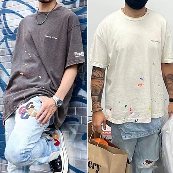 splatter paint tee black beige casual short sleeves t-shirts cotton t shirts men women hip hop streetwear mg220039, White;black
splatter paint tee black beige casual short sleeves t-shirts cotton t shirts men women hip hop streetwear mg220039, White;black