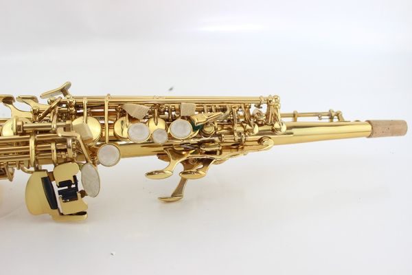 soprano straight pipe b flat sax saxophone brass gold lacquer with mouthpiece accessories mss-525
soprano straight pipe b flat sax saxophone brass gold lacquer with mouthpiece accessories mss-525
