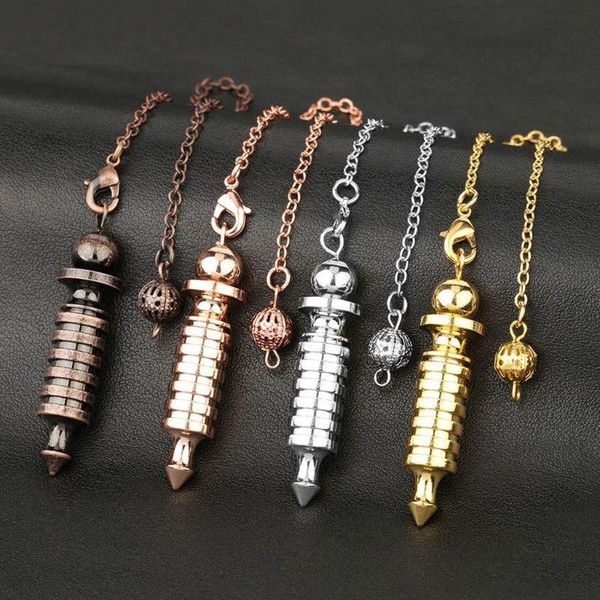 pendant necklaces metal pendulum dowsing divination reiki healing spiritual meditation yoga amulet screw shape pendule jewelry, Silver
pendant necklaces metal pendulum dowsing divination reiki healing spiritual meditation yoga amulet screw shape pendule jewelry, Silver