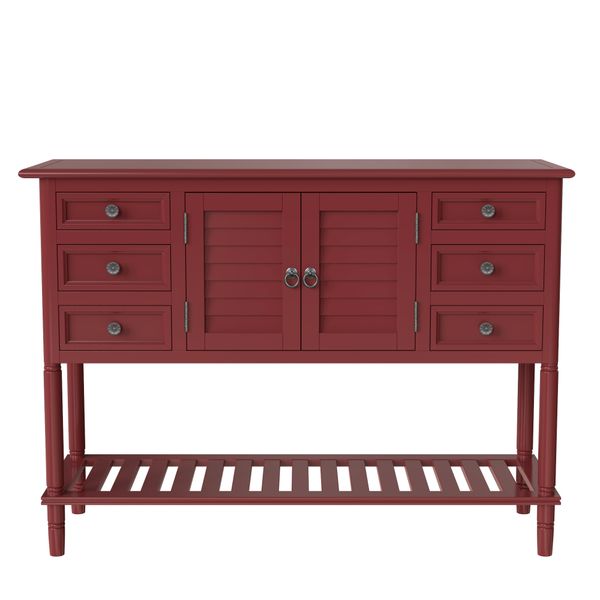 home bedroom living room 45'' modern console table sofa table with 6 drawers 1 cabinets and 1 shelf black new
home bedroom living room 45'' modern console table sofa table with 6 drawers 1 cabinets and 1 shelf black new
