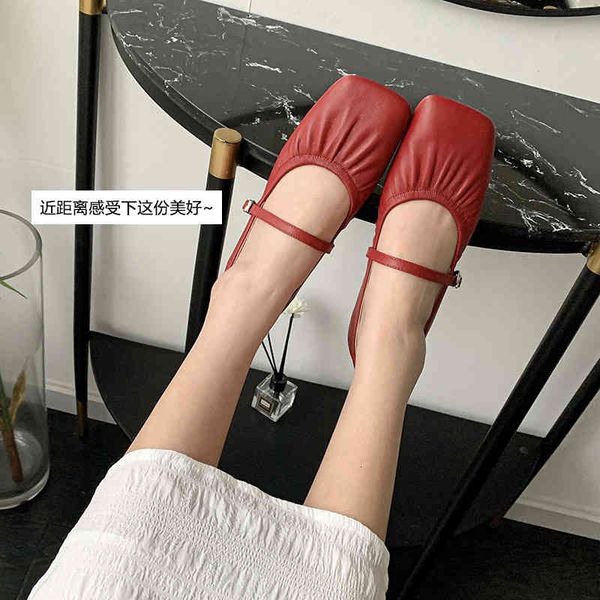 boots spring versatile square head shallow mouth single shoe women's leather soft sole white flat mary jane shoes t508, Black
boots spring versatile square head shallow mouth single shoe women's leather soft sole white flat mary jane shoes t508, Black