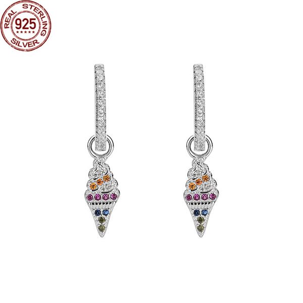 2022 new charm earrings s925 sterling silver colored zircon ice cream women fashion accessories, Golden
2022 new charm earrings s925 sterling silver colored zircon ice cream women fashion accessories, Golden