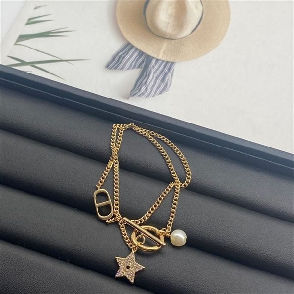 2022 36% off designer jewelry d family star pearl minority design bracelet necklace women's net red with small silver needle earrings w, Golden
2022 36% off designer jewelry d family star pearl minority design bracelet necklace women's net red with small silver needle earrings w, Golden