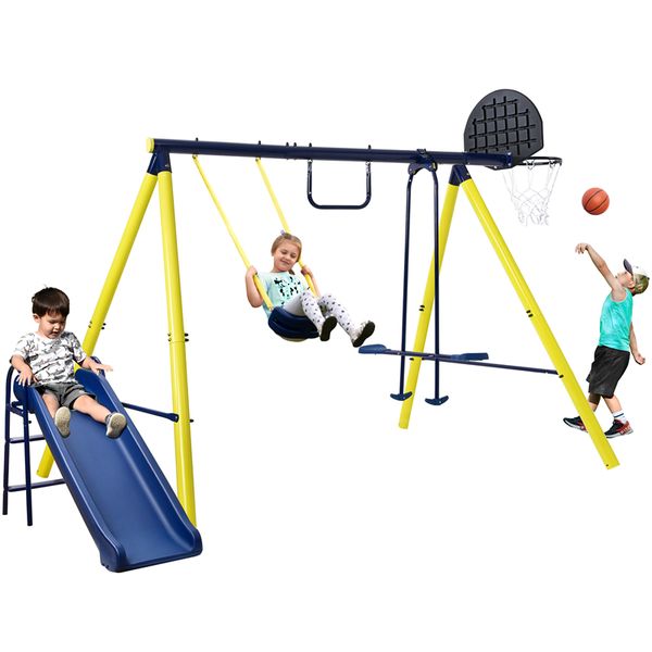 other children furniture outdoor toys 5 in 1 tolddler swing set backyard playground with steel frame swing silde playset for kids seesaw bas
other children furniture outdoor toys 5 in 1 tolddler swing set backyard playground with steel frame swing silde playset for kids seesaw bas