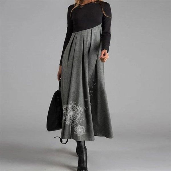 autumn floral print patchwork long party dress women elegant o neck slim women dress vintage long sleeve female dress 210319, Black;gray
autumn floral print patchwork long party dress women elegant o neck slim women dress vintage long sleeve female dress 210319, Black;gray