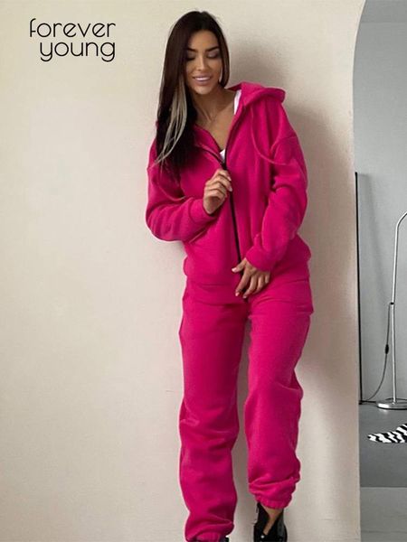 winter women two piece sets casual oversized zipper sweatshirts sweatpants suits female solid loose harajuku lady outfits 220817, White
winter women two piece sets casual oversized zipper sweatshirts sweatpants suits female solid loose harajuku lady outfits 220817, White
