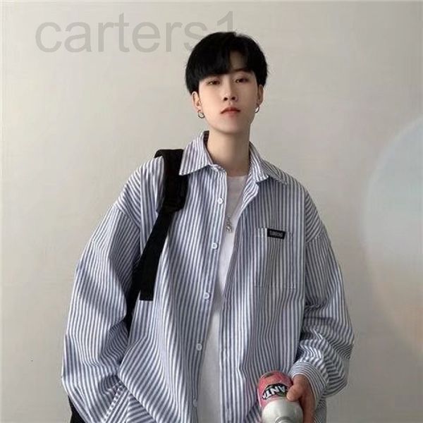men's casual shirts designer spring and autumn ins long sleeved striped shirt men's ruffian handsome casual versatile couple loose, White;black
men's casual shirts designer spring and autumn ins long sleeved striped shirt men's ruffian handsome casual versatile couple loose, White;black
