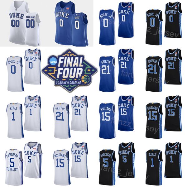 ncaa final four college blue devils basketball 15 mark williams jersey 21 aj griffin 3 jeremy roach 5 paolo banchero 0 wendell moore jr 1 tr, Black
ncaa final four college blue devils basketball 15 mark williams jersey 21 aj griffin 3 jeremy roach 5 paolo banchero 0 wendell moore jr 1 tr, Black