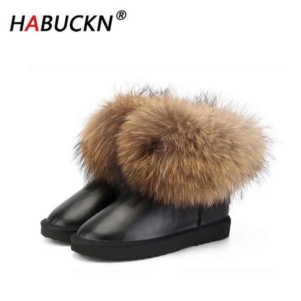 habuckn new fashion thick natural fur women 100% real leather waterproof winter warm snow ankle boots 201028, Black
habuckn new fashion thick natural fur women 100% real leather waterproof winter warm snow ankle boots 201028, Black