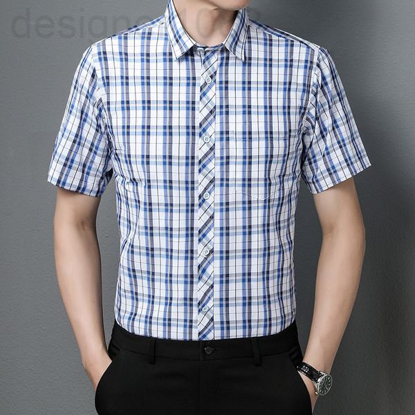 men's casual shirts designer 2022 summer plaid shirt middle-aged and young leisure men's wear modal trend short sleeve men 1tqj, White;black
men's casual shirts designer 2022 summer plaid shirt middle-aged and young leisure men's wear modal trend short sleeve men 1tqj, White;black