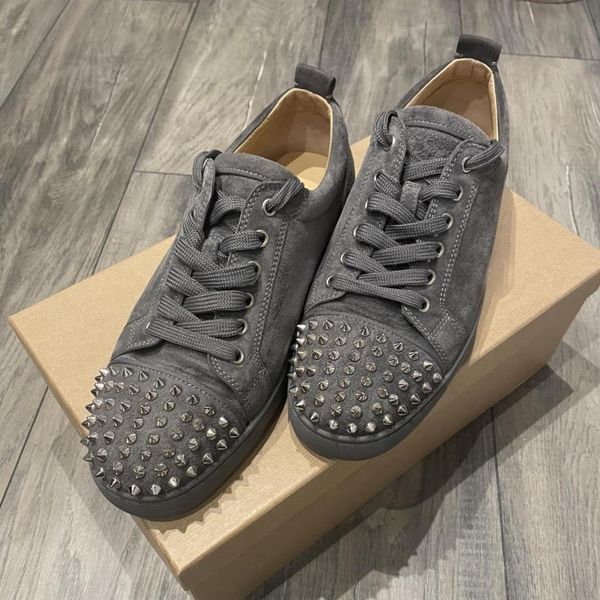 classic men casual shoes brand sneakers red sole spikes sneaker genuine leather platform outdoor walking flat sports trainers super quality, Black
classic men casual shoes brand sneakers red sole spikes sneaker genuine leather platform outdoor walking flat sports trainers super quality, Black