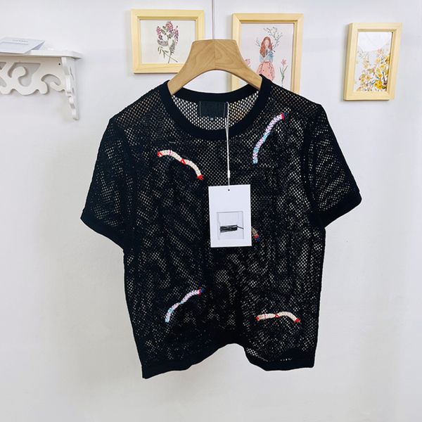 701 l 2022 runway summer brand same style sweater crew neck short sleeve white black pink striped t shirt women's sweaters xue
701 l 2022 runway summer brand same style sweater crew neck short sleeve white black pink striped t shirt women's sweaters xue