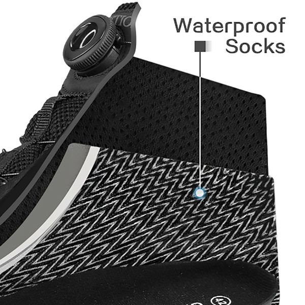mens outdoor boots waterproof male hiking trekking shoes auto-lacing system keep warm inside non-slip comfortable new, Black
mens outdoor boots waterproof male hiking trekking shoes auto-lacing system keep warm inside non-slip comfortable new, Black