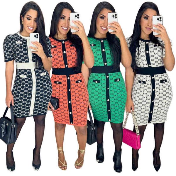 q6028 women's summer designer new luxury dress splicing print button waist fragrant dress, Black;gray
q6028 women's summer designer new luxury dress splicing print button waist fragrant dress, Black;gray