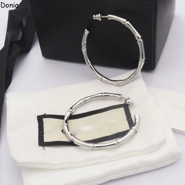 donia jewelry luxury stud european and american fashion bamboo titanium steel three-color creative designer earrings gift box, Golden;silver
donia jewelry luxury stud european and american fashion bamboo titanium steel three-color creative designer earrings gift box, Golden;silver