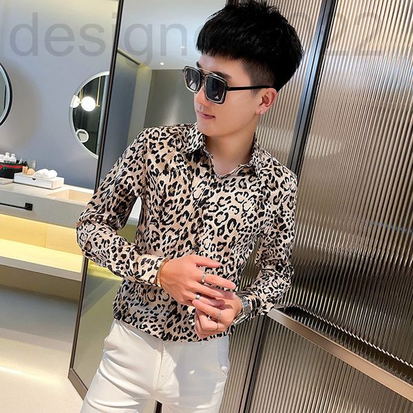 men's casual shirts designer leopard print shirt long sleeve korean version fashion sense ruffian handsome fried street flower shirt el, White;black
men's casual shirts designer leopard print shirt long sleeve korean version fashion sense ruffian handsome fried street flower shirt el, White;black