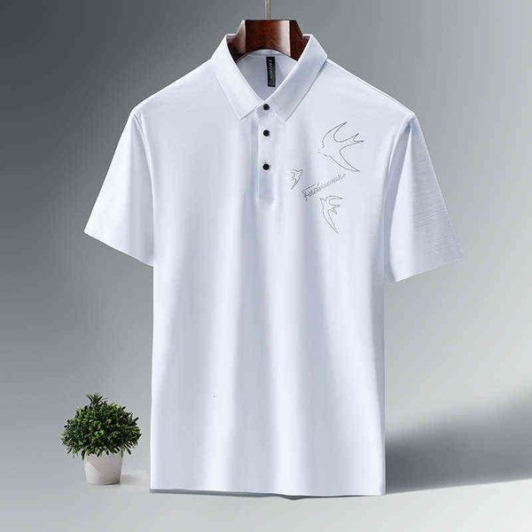 high end ice silk polo shirt men's lapel versatile 2022 fashion casual short sleeve breathable traceless ultra-thin style, White;black
high end ice silk polo shirt men's lapel versatile 2022 fashion casual short sleeve breathable traceless ultra-thin style, White;black