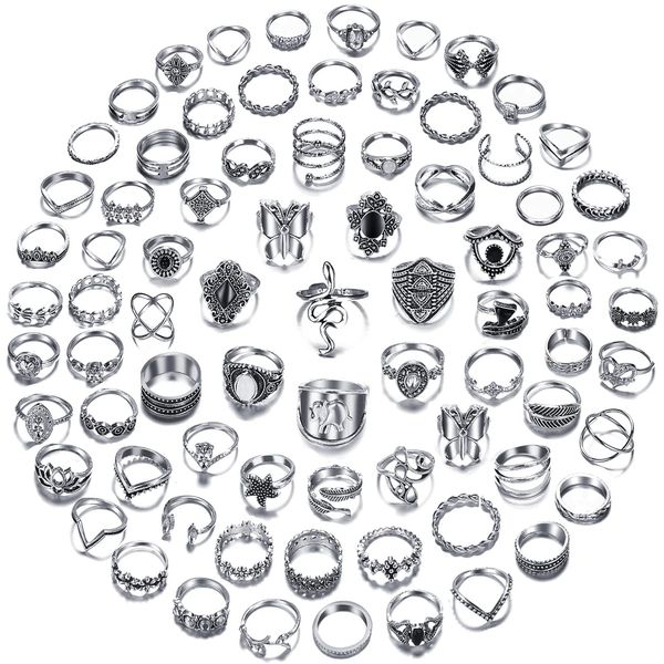 band rings vintage sier knuckle set stackable joint finger for women bohemian midi boho butterfly snake crystal stacking pack amumy, Silver
band rings vintage sier knuckle set stackable joint finger for women bohemian midi boho butterfly snake crystal stacking pack amumy, Silver