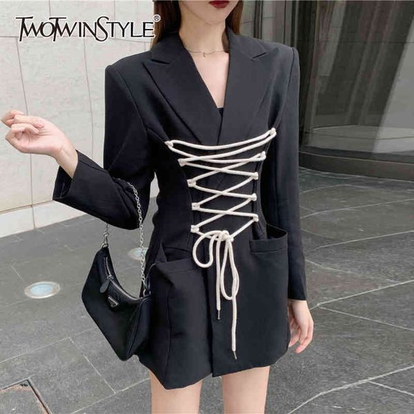 bandage slim casual blazer for women notched long sleeve lace up bowknot blazers female fashion clothing 210423, White;black
bandage slim casual blazer for women notched long sleeve lace up bowknot blazers female fashion clothing 210423, White;black