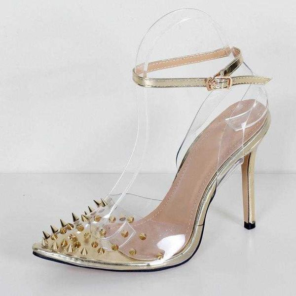 promotion summer transparent sandals pvc punk rivet nightclub shoes thin high heels buckle sandali donna, Black
promotion summer transparent sandals pvc punk rivet nightclub shoes thin high heels buckle sandali donna, Black