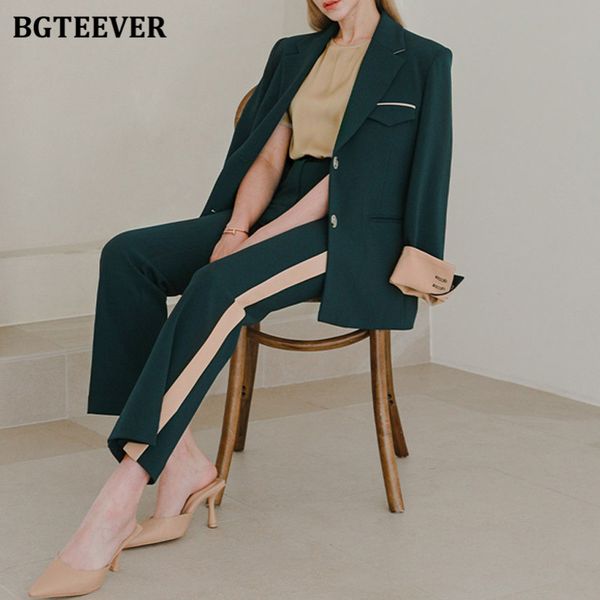 elegant patchwork women trousers suits autumn winter long sleeve slim blazer & straight pants 2021 ladies 2 pieces set, White
elegant patchwork women trousers suits autumn winter long sleeve slim blazer & straight pants 2021 ladies 2 pieces set, White