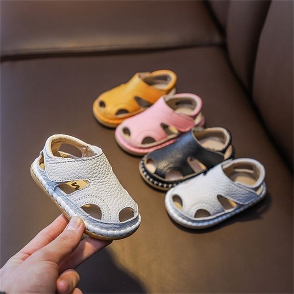 summer infant sandals baby girls boys anti-collision toddler shoes soft bottom genuine leather kids children beach sandals 220425, Black;red
summer infant sandals baby girls boys anti-collision toddler shoes soft bottom genuine leather kids children beach sandals 220425, Black;red