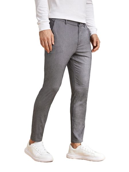 men slant pockets tailored pants m5nt#, Black