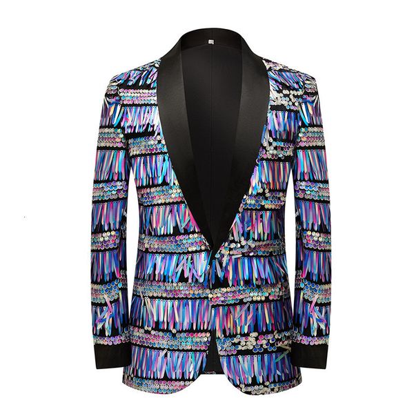 men's suits & blazers british colorful blue tassel sequin suit coat men's casual host dress, White;black
men's suits & blazers british colorful blue tassel sequin suit coat men's casual host dress, White;black