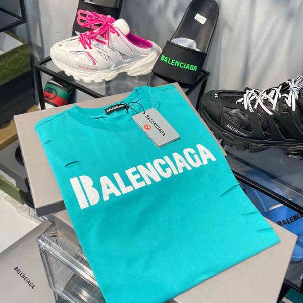 balencigas t shirts fashion brand family sleeve hole printing casual sleeve round neck, White;black
balencigas t shirts fashion brand family sleeve hole printing casual sleeve round neck, White;black