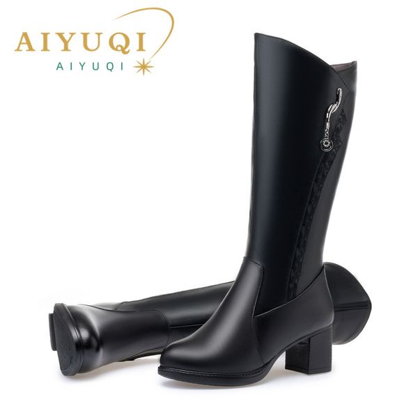 genuine leather women high boots winter new riding boots women fashion warm non-slip large size long boots for women, Black
genuine leather women high boots winter new riding boots women fashion warm non-slip large size long boots for women, Black