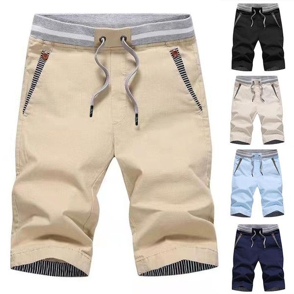men's shorts summer cotton solid men casual business social elastic waist 10 colors beach shortsmen's, White;black
men's shorts summer cotton solid men casual business social elastic waist 10 colors beach shortsmen's, White;black