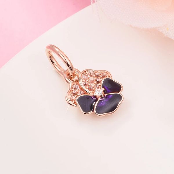 authentic 925 sterling silver bead 2022 spring rose color deep purple pansy flower dangle charm fits pandora bracelet argent diy beads for j, Black
authentic 925 sterling silver bead 2022 spring rose color deep purple pansy flower dangle charm fits pandora bracelet argent diy beads for j, Black